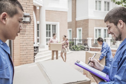 Furniture pick-up service for a Docklands apartment building