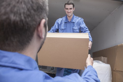 Removal team planning a Docklands apartment move
