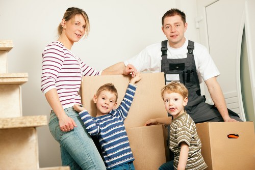Professional moving team working around Docklands access and loading areas