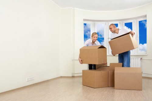 Commercial office removals in Docklands business district