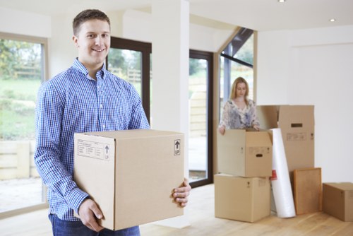 Docklands property move with van access and loading support