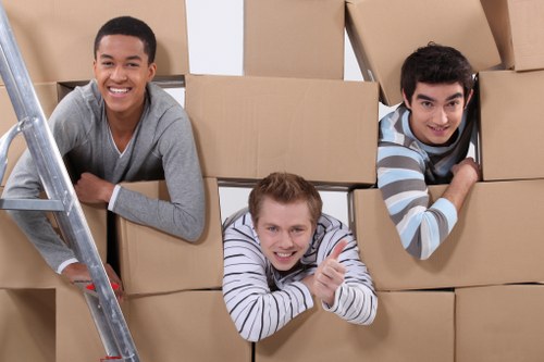 Local van service handling household items for a Docklands move