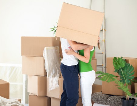 Organised packing checklist and moving boxes prepared for a Docklands property