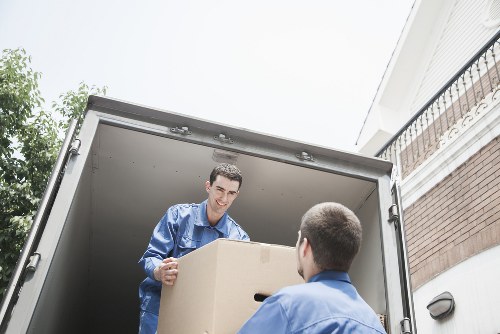 Low-carbon van used for sustainable removals in Docklands