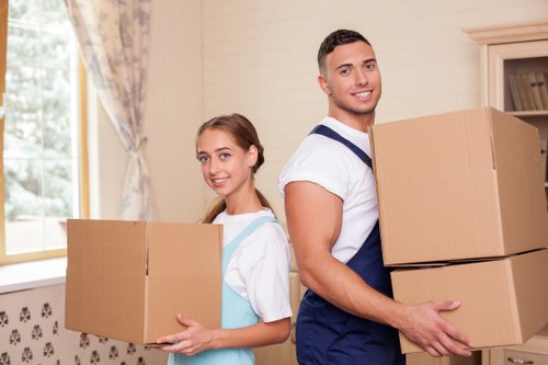 Docklands flat removals service with furniture transport and loading