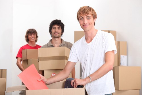 Commercial packing and unpacking service for a Docklands office relocation